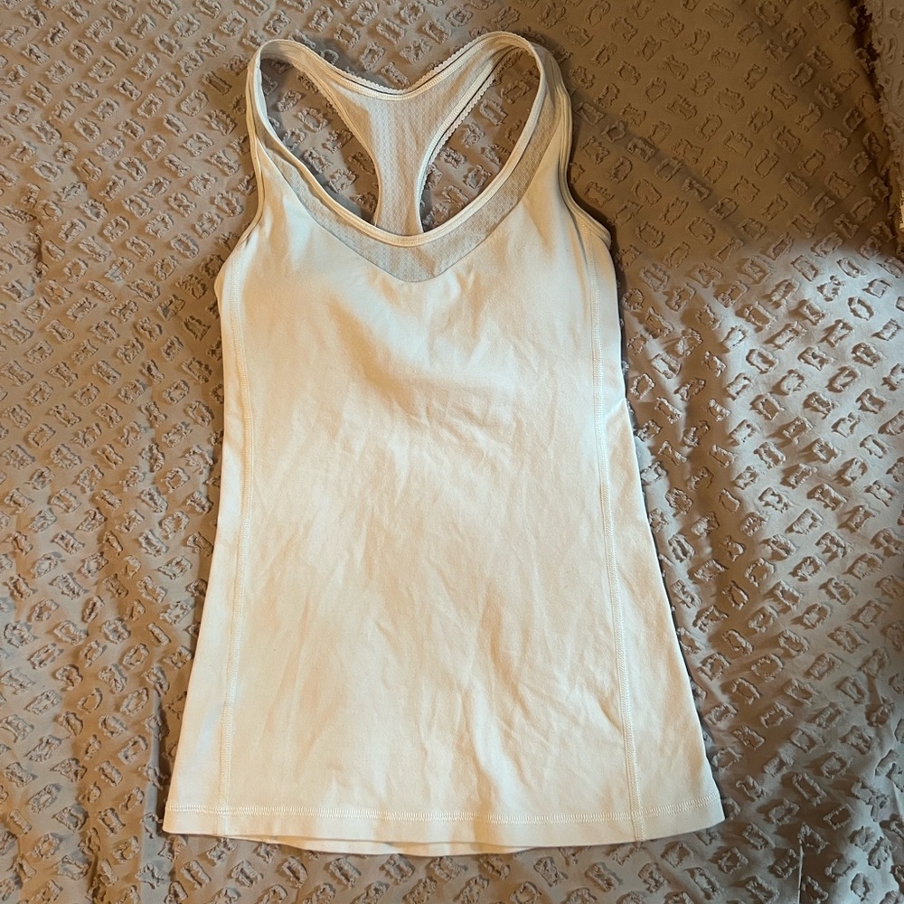 White Lululemon tank top